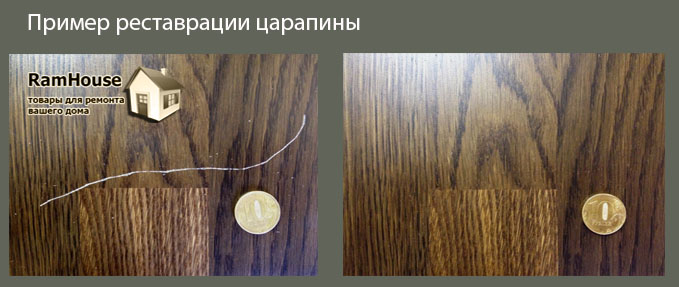 Реставрация деревянных лестниц Устранение царапины
